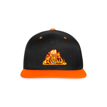 Snapback Cap - Feuerfaust ASCE - Schwarz/Neonorange