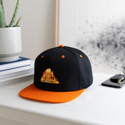 Snapback Cap - Feuerfaust ASCE - Schwarz/Neonorange