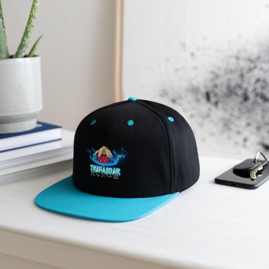 Snapback Cap– Trafalgar „Chirurg des Todes“ - Schwarz/Türkis